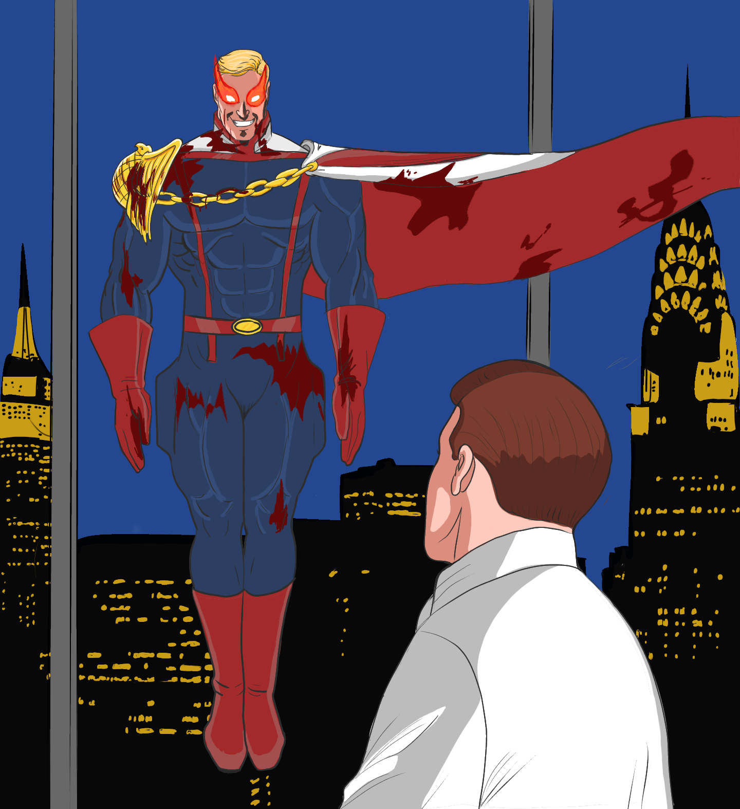 Homelander comic art by jorlos on DeviantArt
