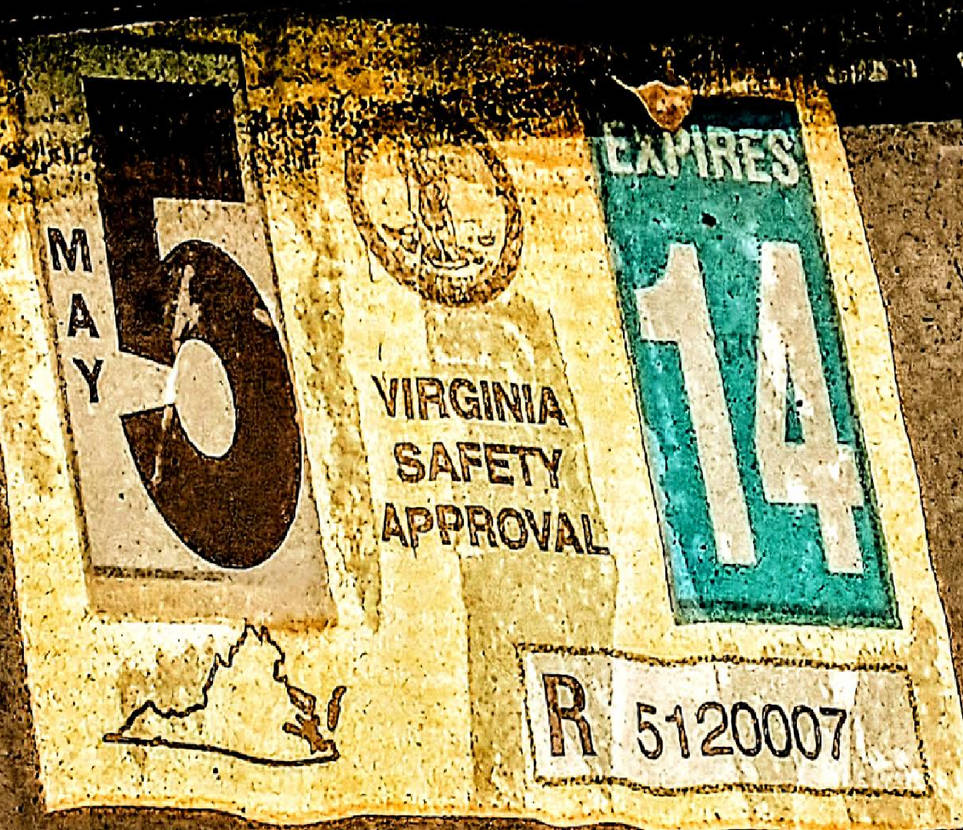 Virginia May 2014 Inspection Sticker. by 96Frosty on DeviantArt