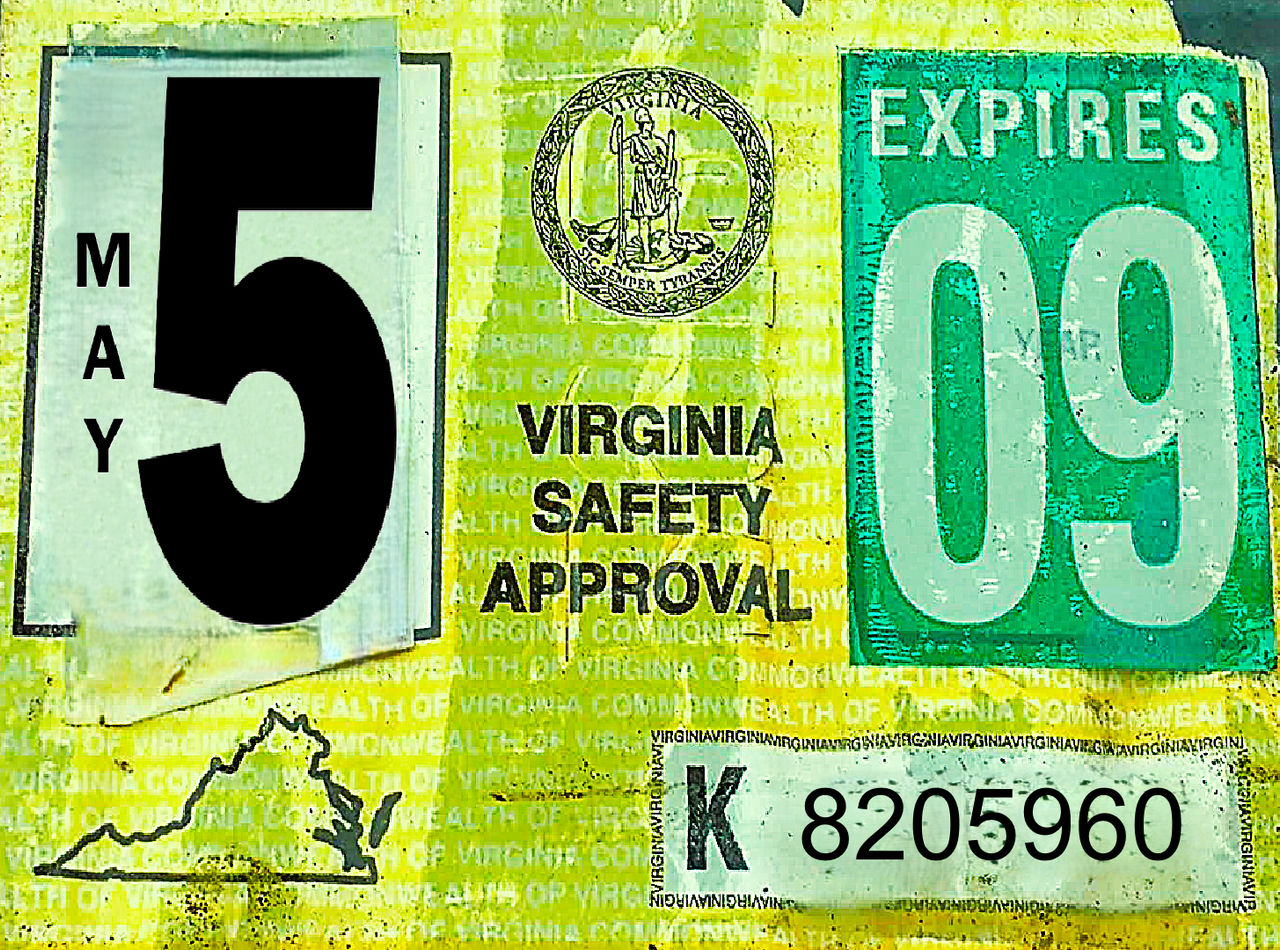 Virginia May 2009 Inspection Sticker (2/09/2026) by 96Frosty on DeviantArt
