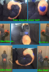 REDUCED PRICE~super bouncy-tri-colored tail