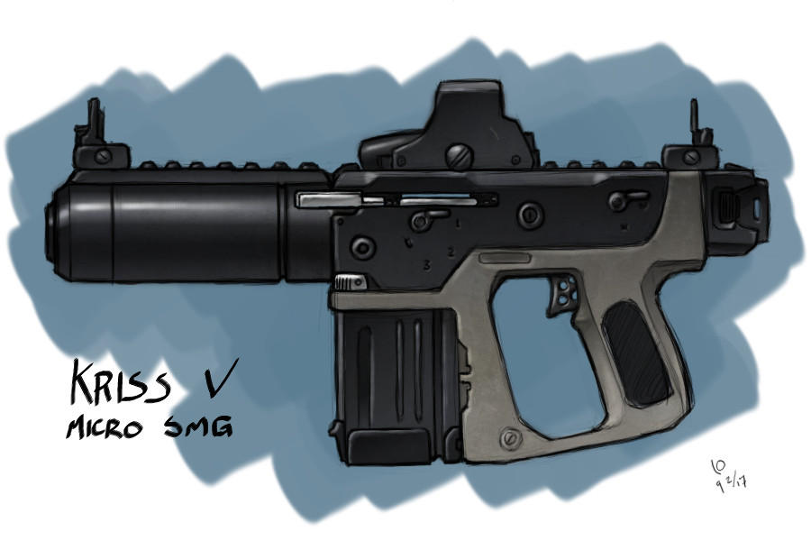 KRISS V micro Sub Machine Gun by tsukijin on DeviantArt