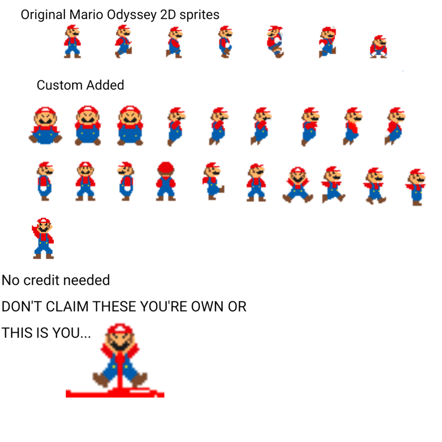 Mario (8bit Super Mario Odyssey Style, Expanded) by Boiitsthomas on ...