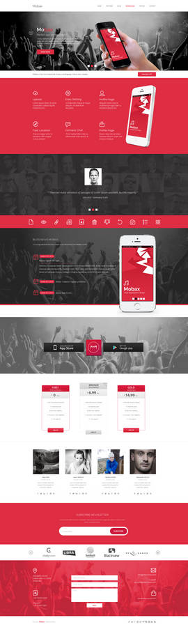 Mobax - App Landing Page Templates