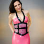 Mademoiselle Ilo - Waist Cage latex dress - Model 