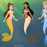 Disney princess' as mermaids