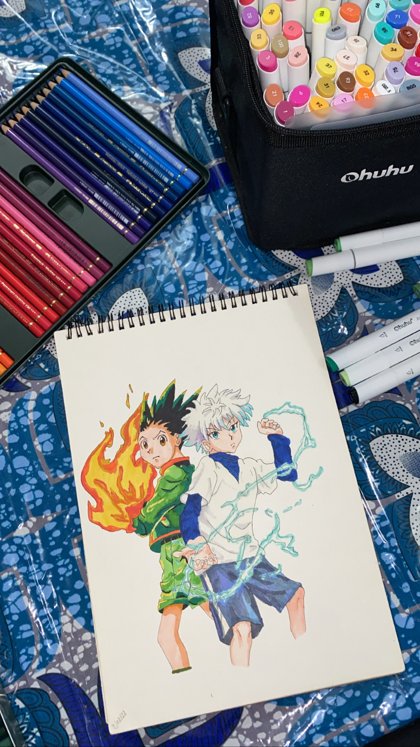 Gon and killua drawing by beautifullight9250 on DeviantArt