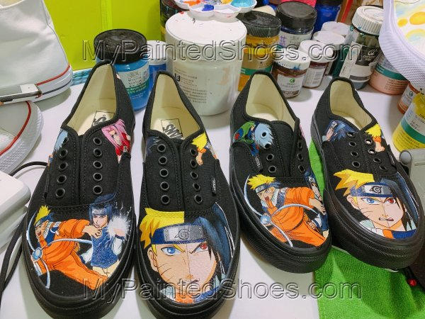 Naruto Vans Authentic Custom Shoes by ajdv on DeviantArt Naruto Vans Authentic Custom Shoes by ajdv on DeviantArt
