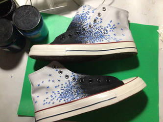 Ant Galaxy Hand Painted Shoes