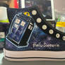 Doctor Who Converse MyPaintedShoes