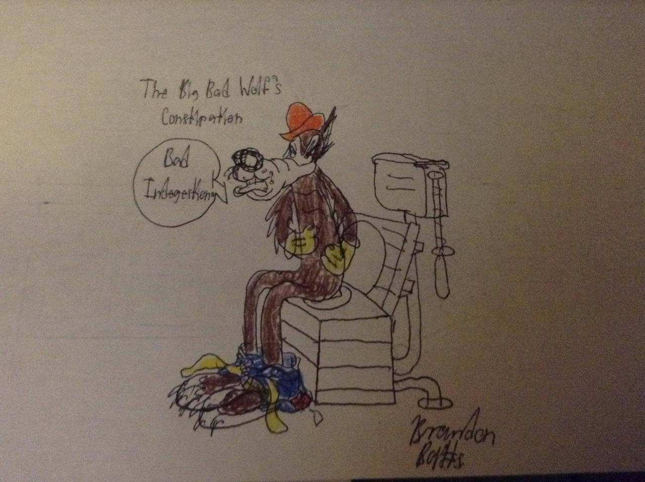 The Big Bad Wolf's Constipation by BrandonBatts4 on DeviantArt