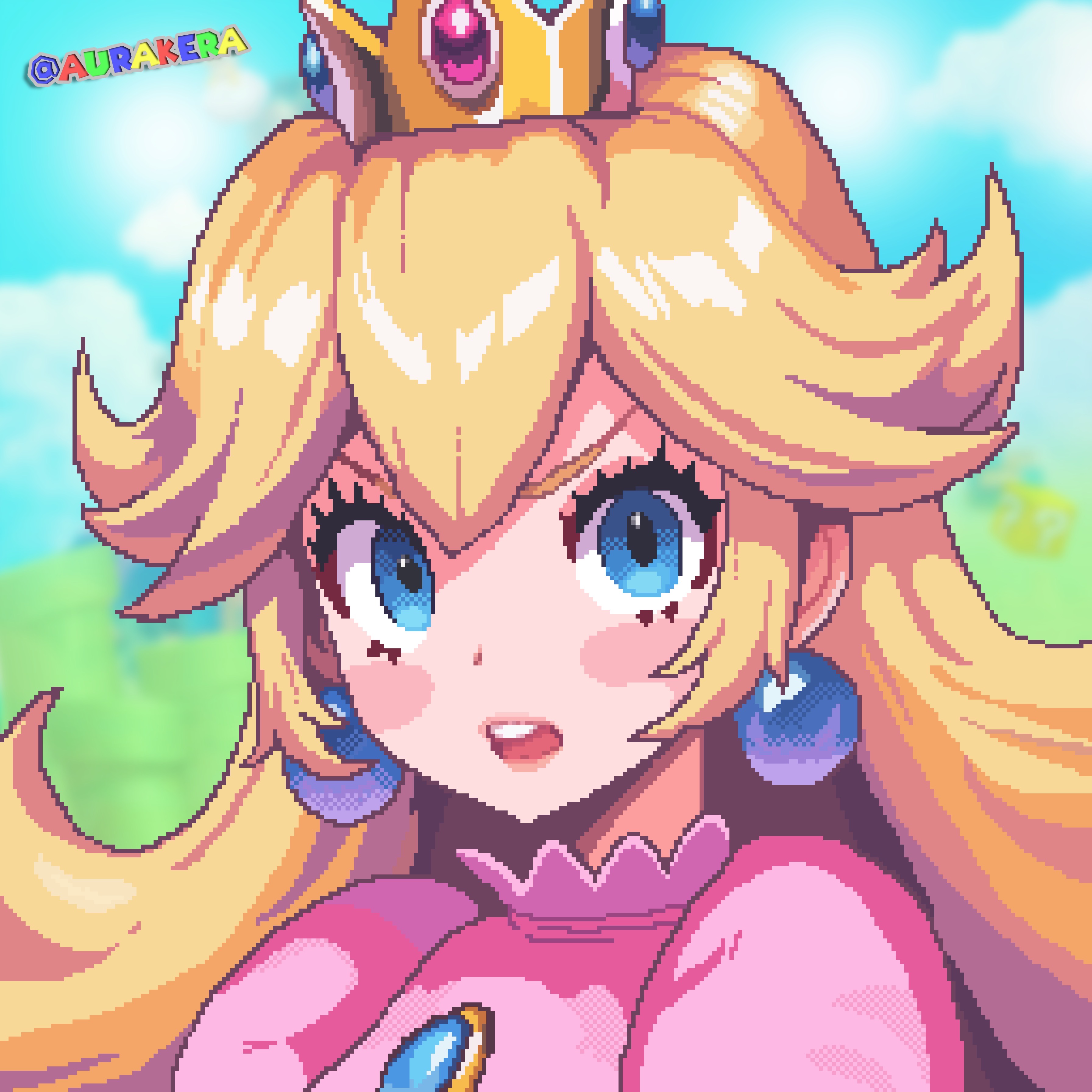 Pixel Deviantart Princess Peach - Pixel Art by aurakera on DeviantArt