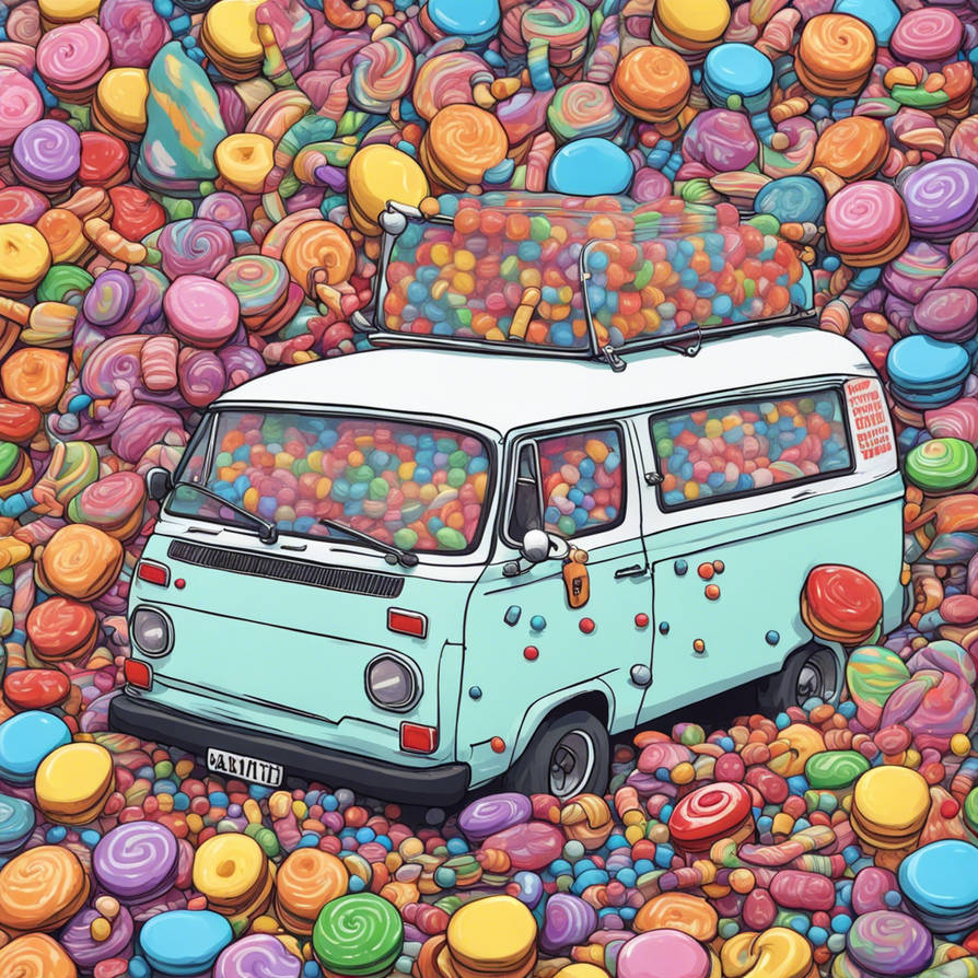 MY Panel Van: All of my candy!!!! Pure Sugar...