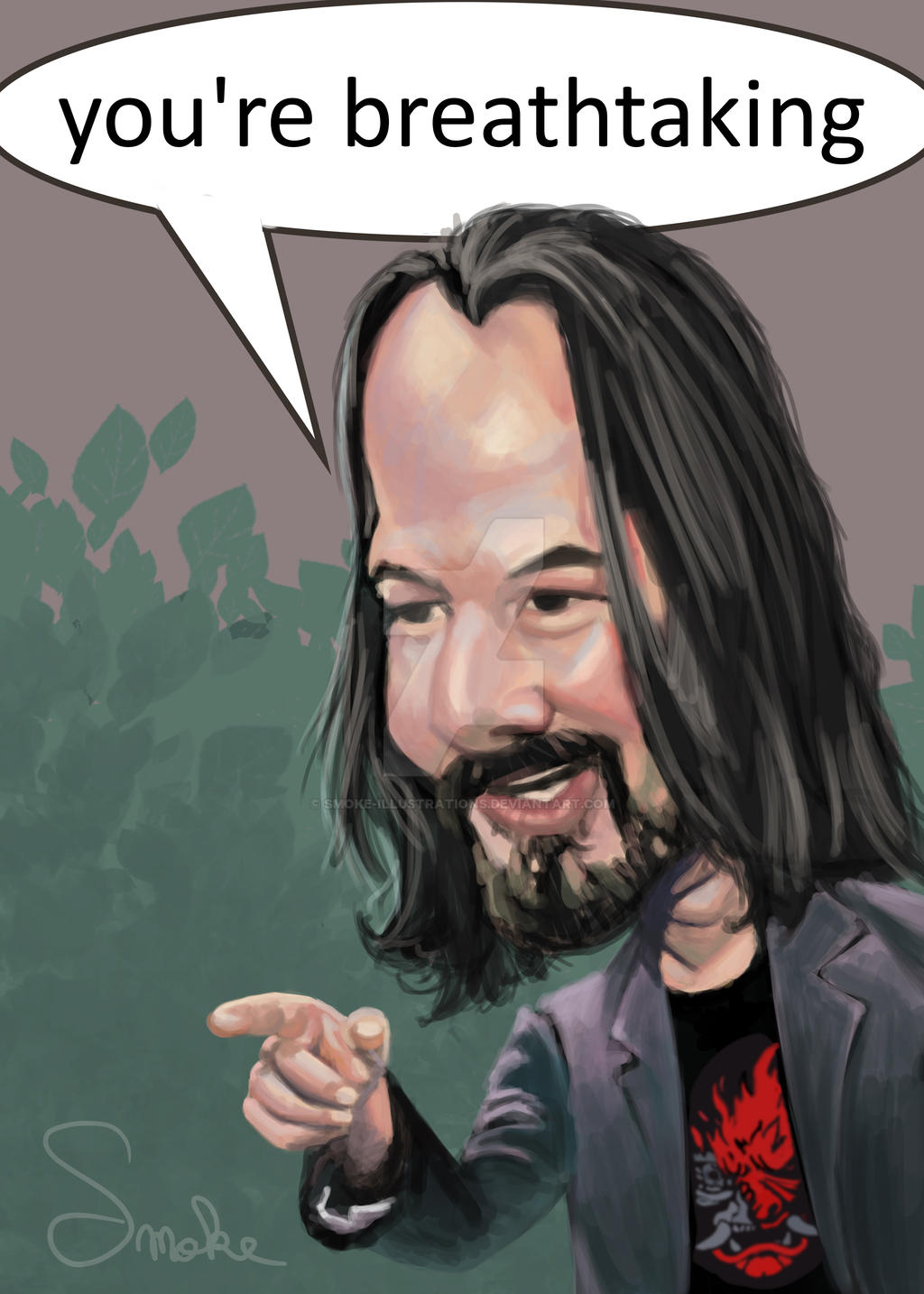 Keanu Reeves Caricature by smoke-illustrations on DeviantArt