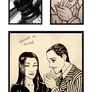 Inktober2016 - 10 - Morticia and Gomez Addams