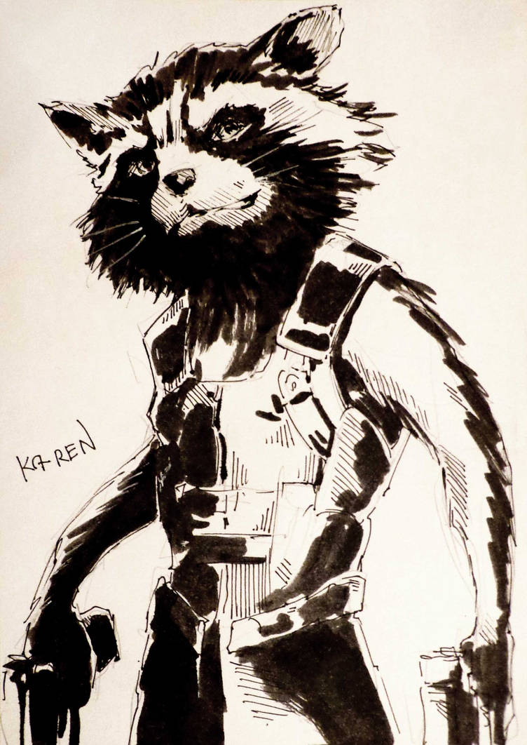 24 Rocket Racoon by Ka-ren on DeviantArt