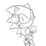 Sonic The Hedgehog (Sonic 2 Ending Pose Sketch)