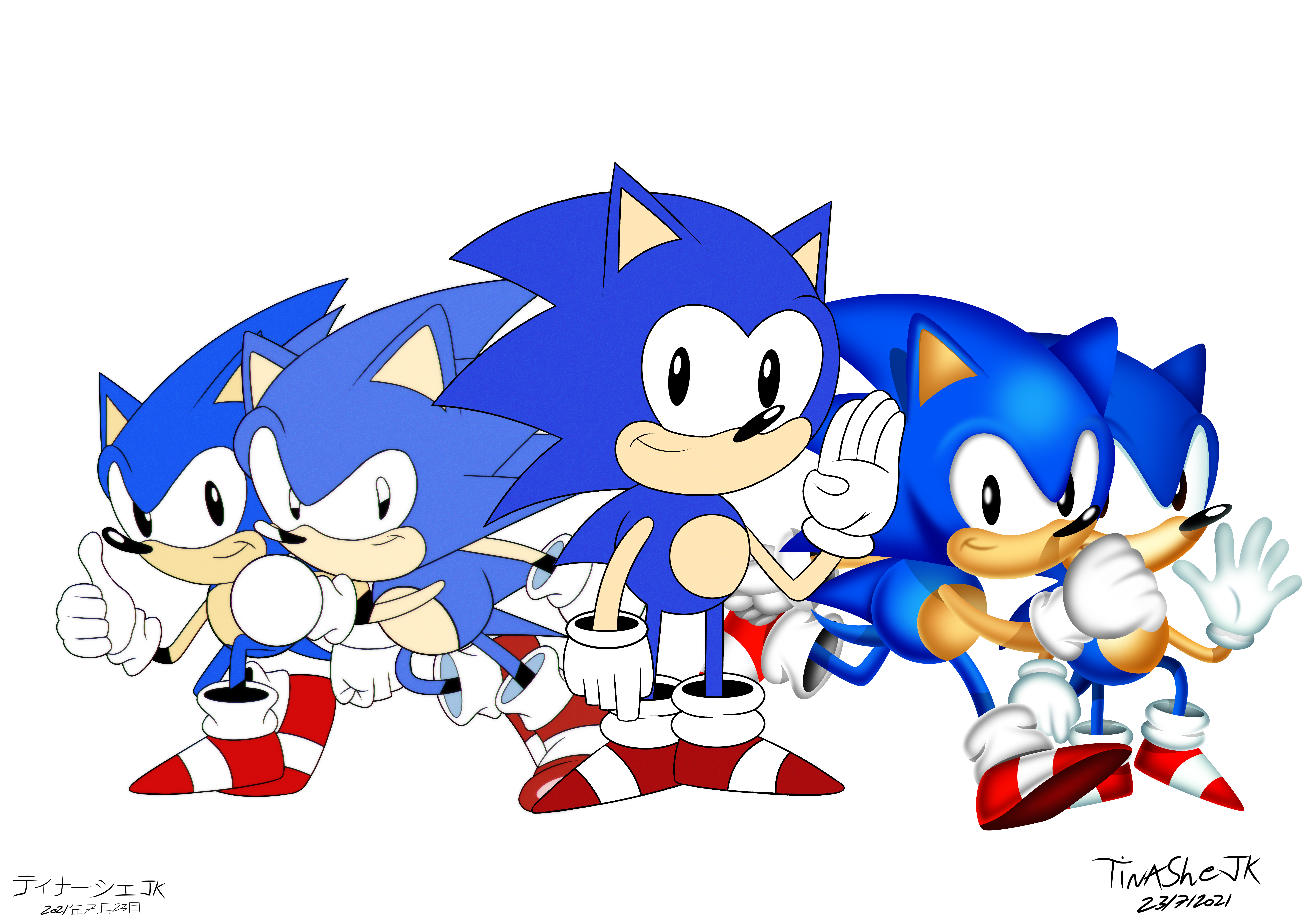 Classic Sonic in Sonic X style by Ruensor on DeviantArt