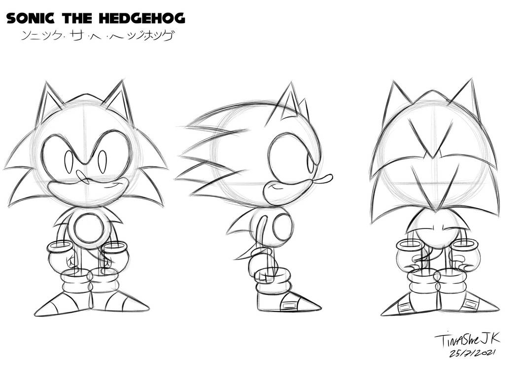 Sonic The Hedgehog Model Sheet (Updated) by TinasheJK on DeviantArt