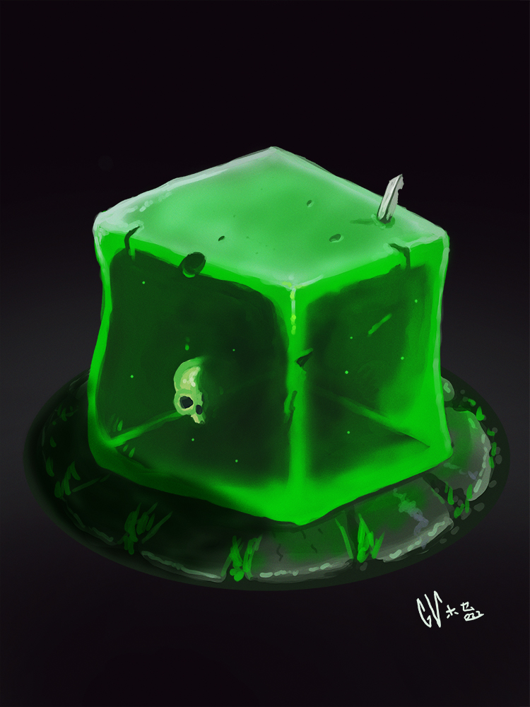 Gelatinous cube by IcedEdge on DeviantArt