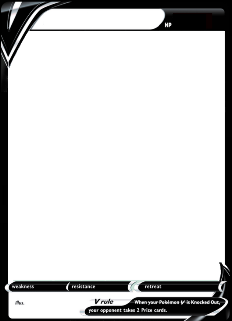 Pokemon V Card Template by VivashV on DeviantArt Pokemon V Card Template by VivashV on DeviantArt