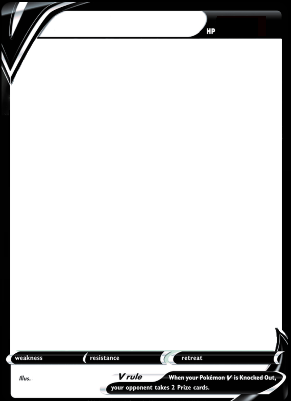 Pokemon V Card Template by VivashV on DeviantArt