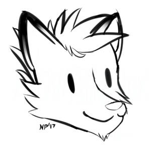 Adorable doodle of my boyfriend's fursona Silver