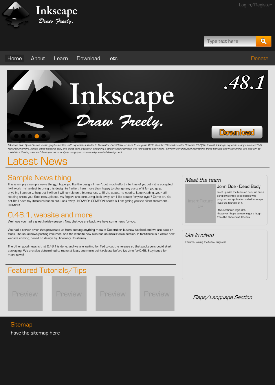 Inkscape Website Re-Design