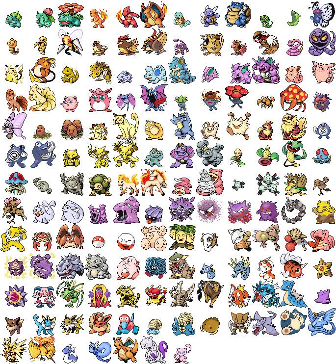 List of Pokémon (sprites gallery)