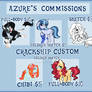 CLOSED - COMMISSION PRICES