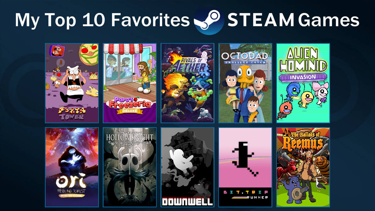 Steam Recommended My Top 10 Favorite Steam Games by KahfiFrds on DeviantArt