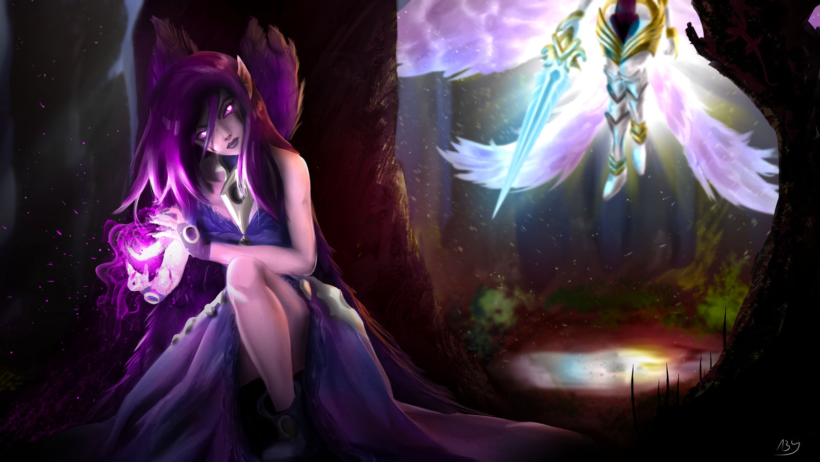 Come with me! - Morgana and Kayle fanart