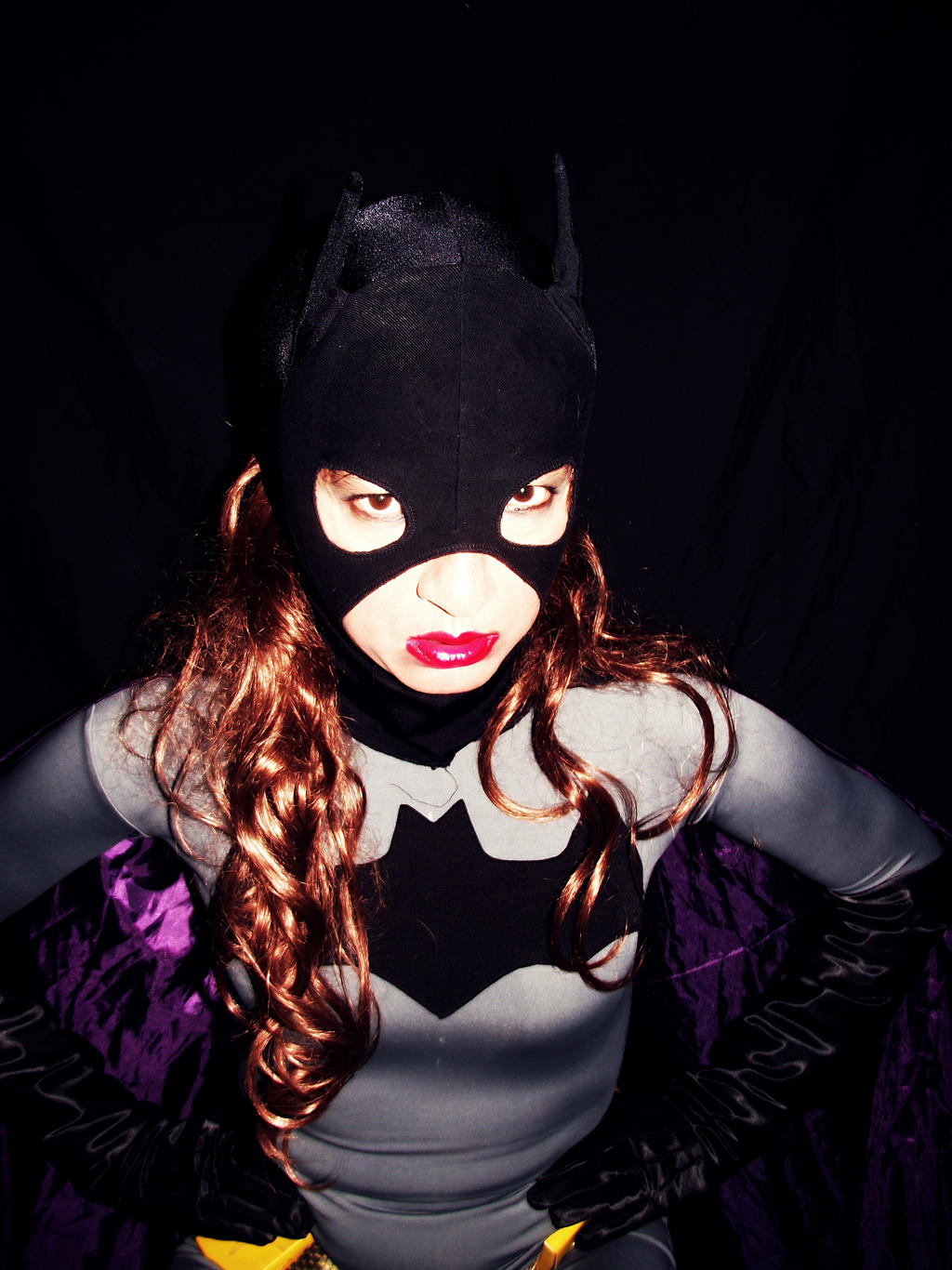 Black and Grey Batgirl Cosplay - Don't lie to me..