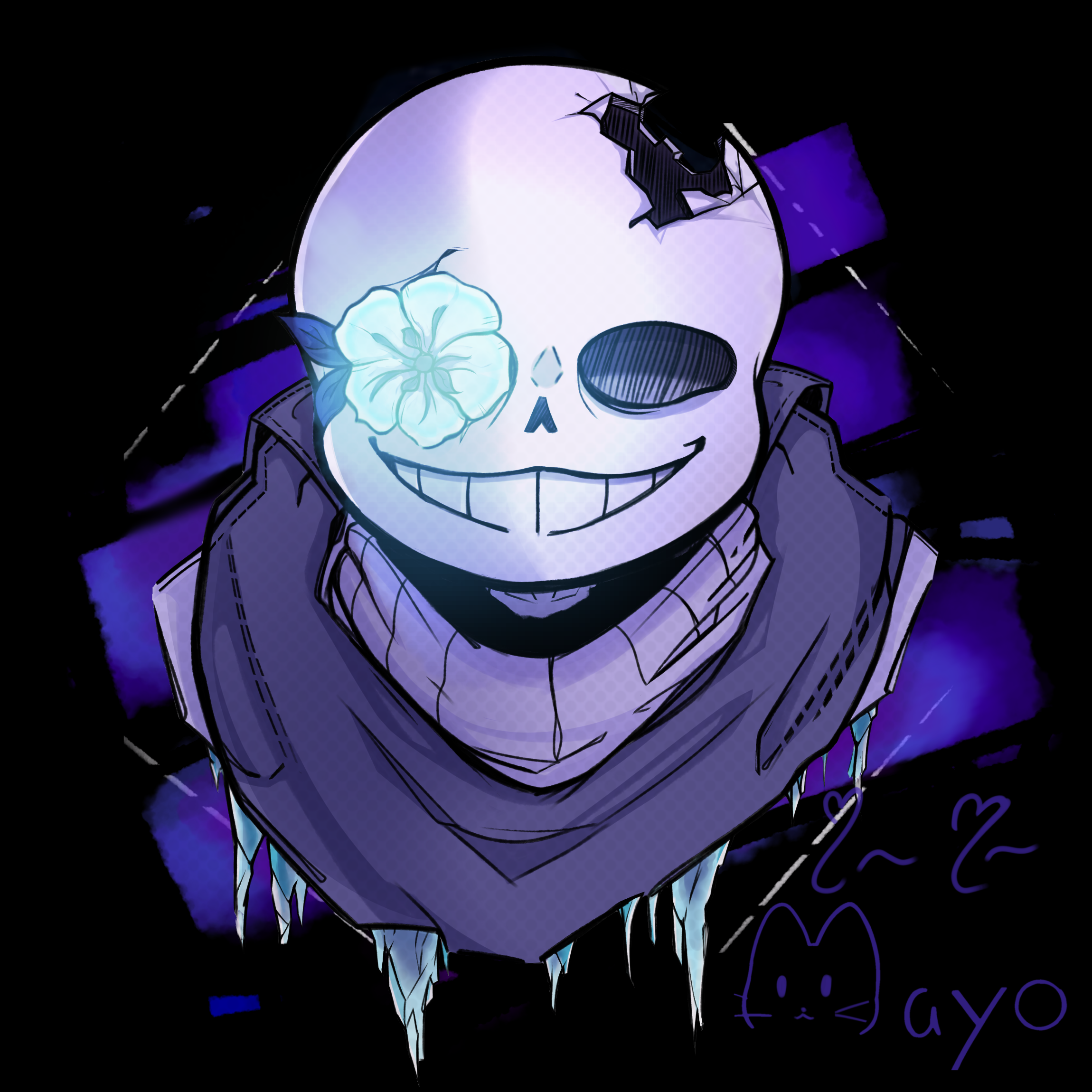 Nightmare Sans by Mayonessaa on DeviantArt