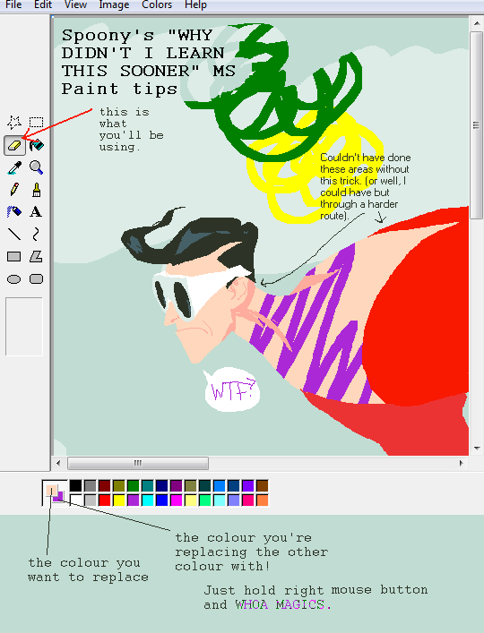 further MS Paint tips