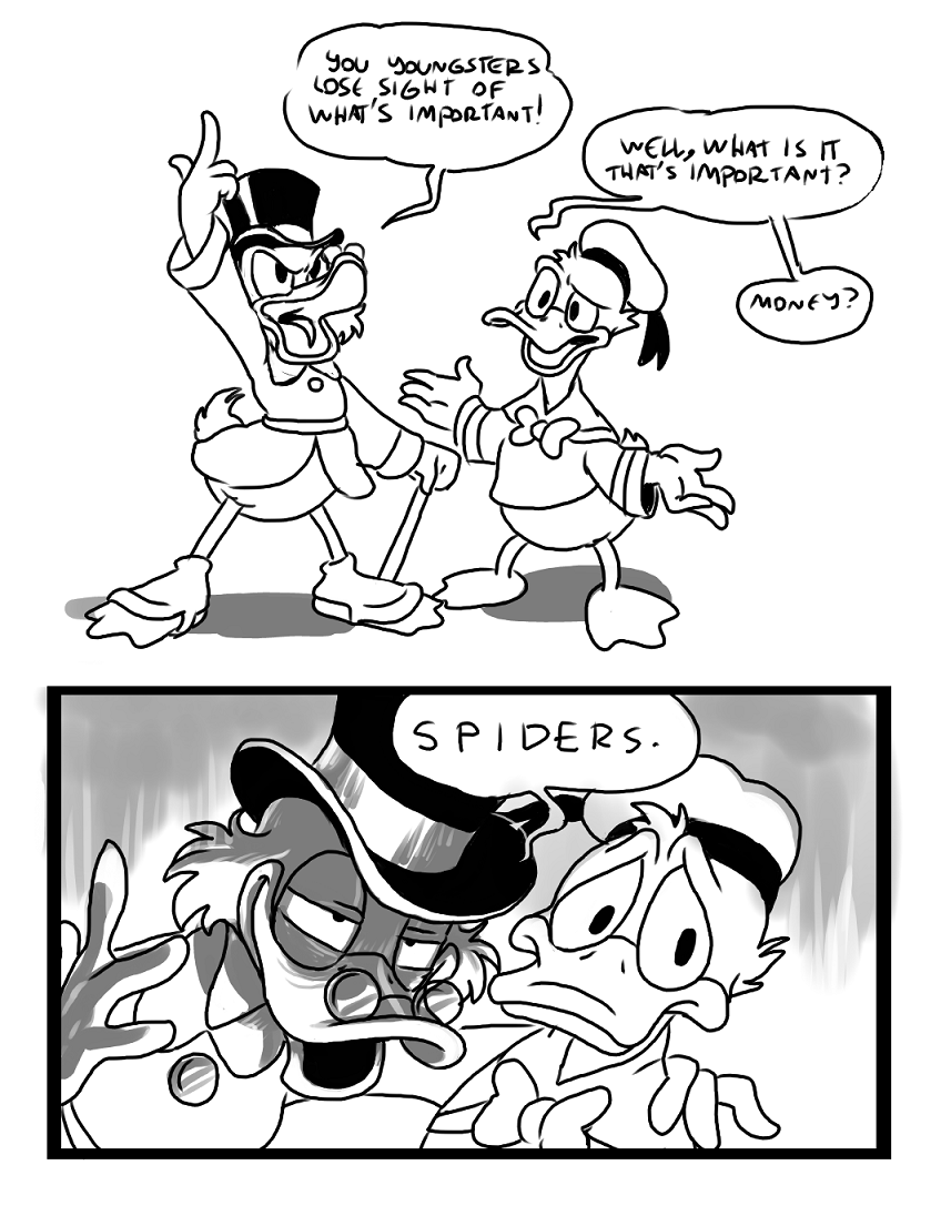 spiders, laddie! reducks