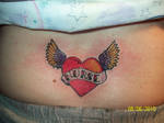 heart with wings nurse tattoo