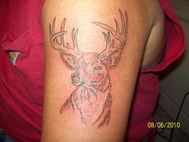 deer head tattoo by dannewsome on DeviantArt