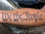 We the People tattoo
