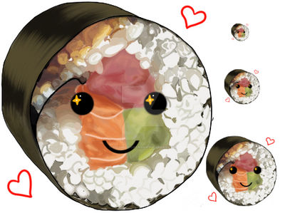 Sushi roll emote