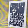 Sailboat and Stars ACEO