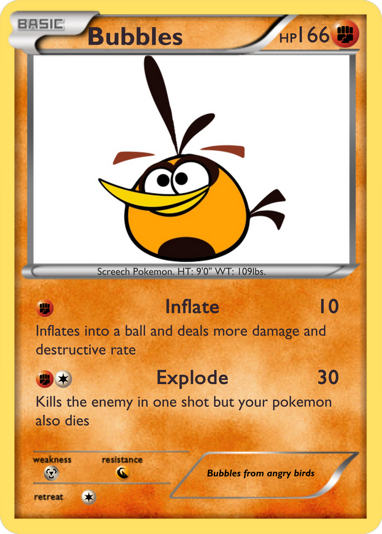 Pokemon Bubbles Orange Bird