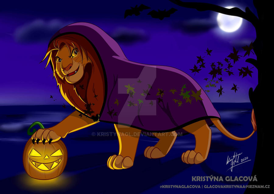 Spooky Simba HALLOWEEN SIMBA by KristynaGl on DeviantArt