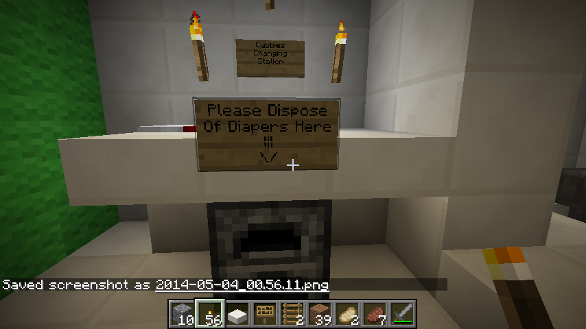 Minecraft Changing Table by Pichu in diapers on DeviantArt