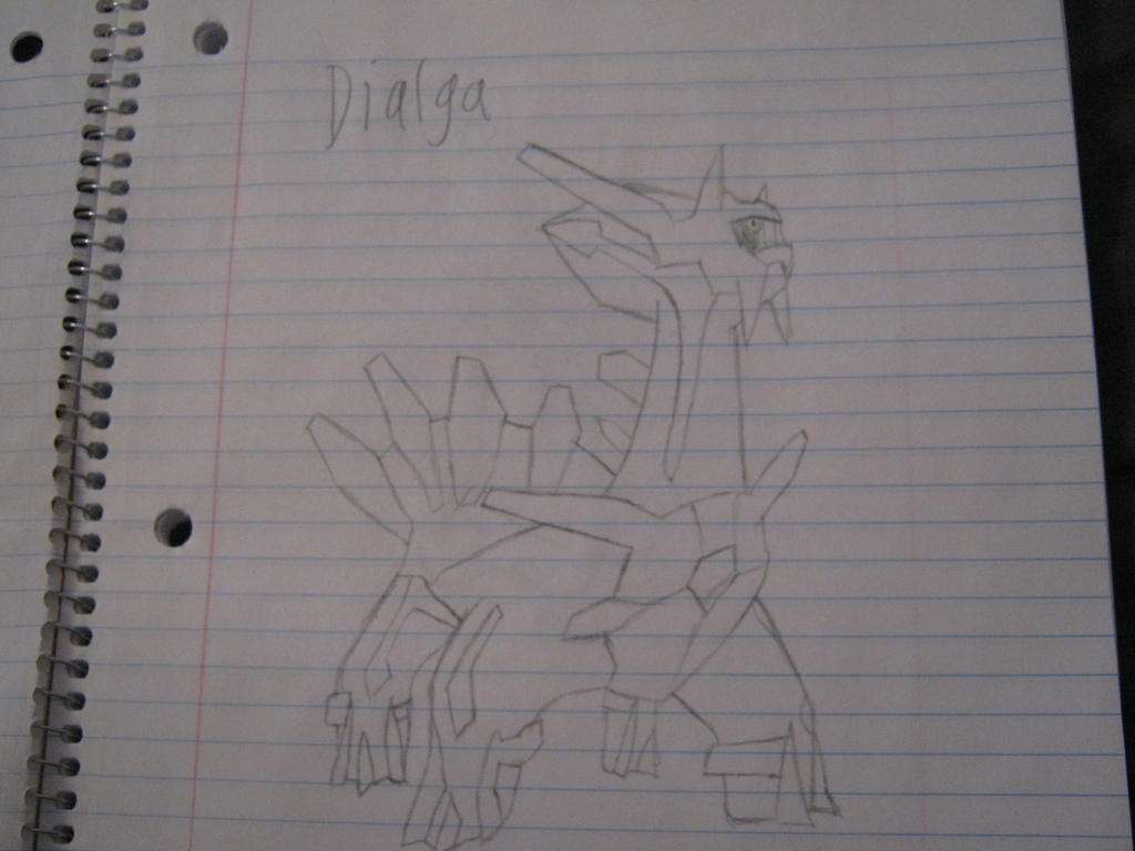 Dialga drawing by DrewTheRedPoochyena on DeviantArt