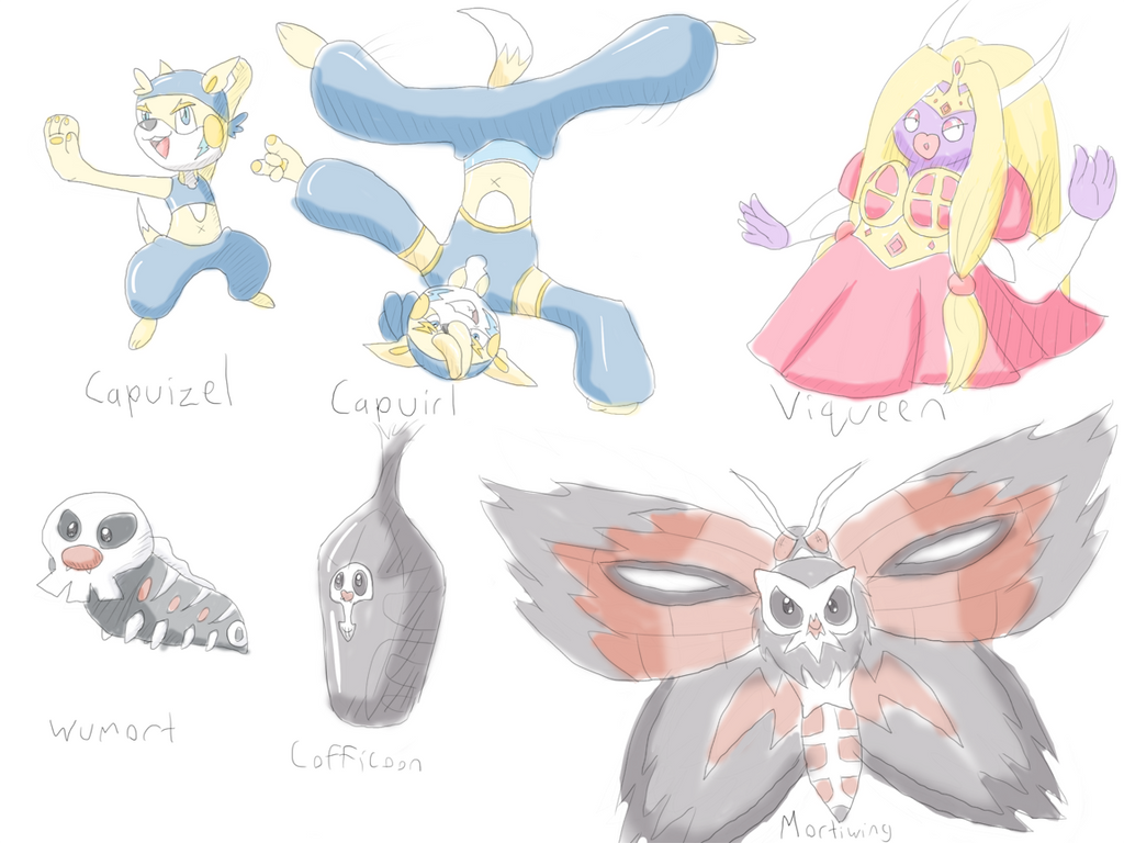 Fakemon Sketches 4 by piqueRAJ on DeviantArt
