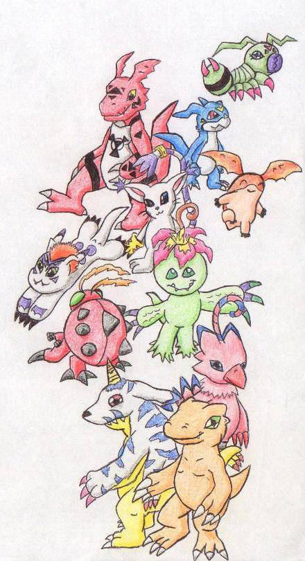 Deviantart Reference Digimon Digimon Traditional by RyuuKokoro on DeviantArt