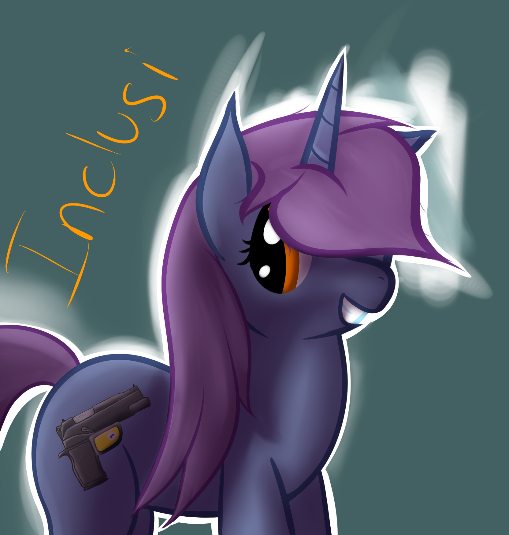 Inclusi the mute, pick lockin, gun wielding mare!