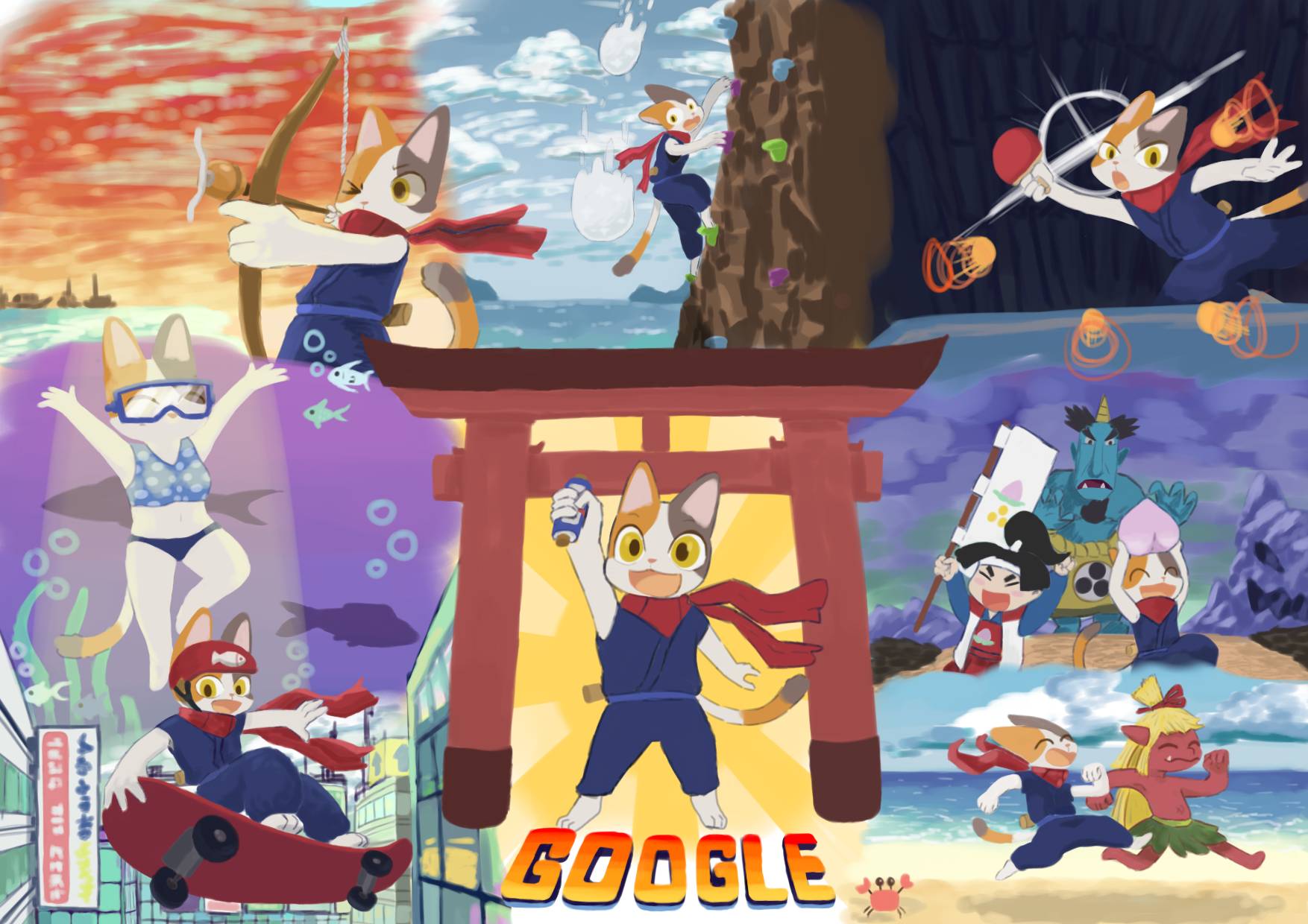 google doodle champion islands by Torau13 on DeviantArt