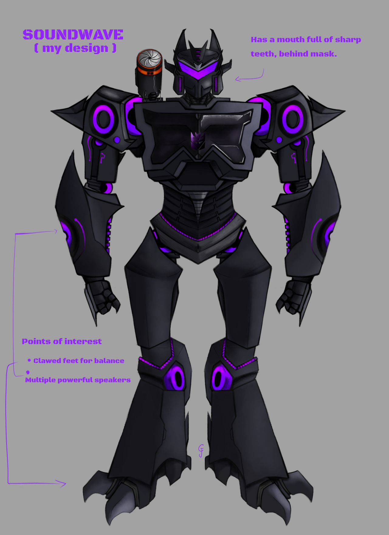 Soundwave ( my design ) by CloudySkies1125 on DeviantArt