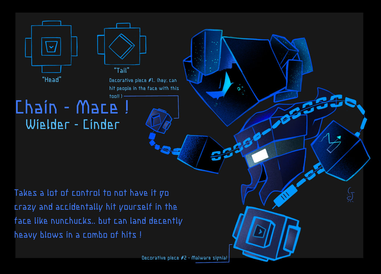 Minecraft Chain Mace Chain Mace !! by CloudySkies1125 on DeviantArt